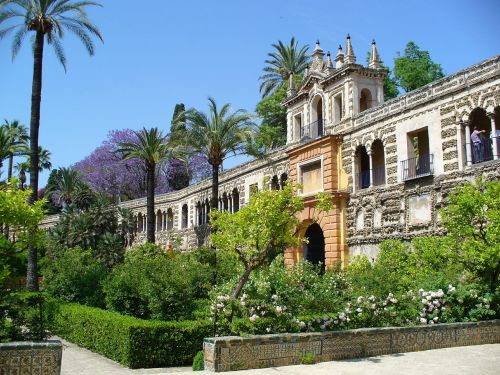 Andalūzija, Sevilija, Rūmai, Sodas, Parkas, Kraštovaizdis, Architektūra, Ispanija