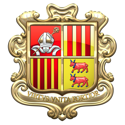 Andorra, Herbas, Heraldika, Emblema