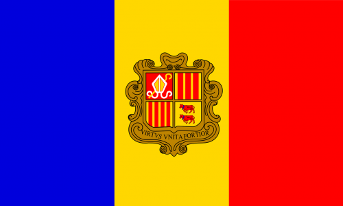 Andorra, Vėliava, Simbolis, Ženklas, Tauta, Nemokama Vektorinė Grafika