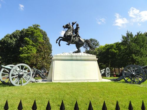 Andrew Jackson, Skulptūra, Memorialinis Parkas, Vašingtonas, Usa, Statula, Arklys, Paminklas, Istorinis, Apskritai