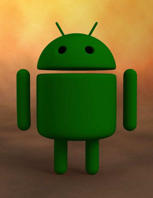 Android, Android Logotipas, Robotas, 3D Figūra