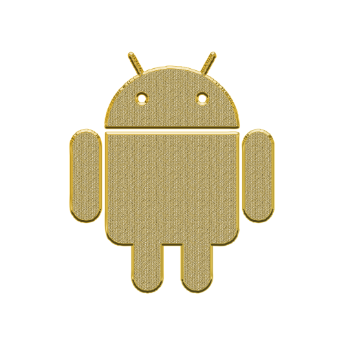 Android, Logotipas, Ženklas, Simbolis, Piktograma, Piktogramos, Internetas, Dizainas, Auksas, Auksinis, Fonas, Tekstūra, Išmanusis Telefonas