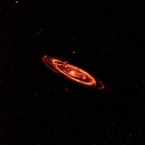 Andromeda, Galaktika, Erdvė, Kosmosas, Messier 31, M31, Ngc 224, Spiralinė Galaktika, Dulkės, Mokslas, Visata, Nasa, Protingas, Plataus Lauko Infraraudonųjų Spindulių Tyrimo Tyrinėtojas, Aptikimas, Spiraliniai Ginklai