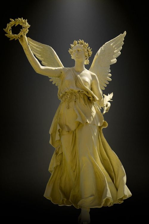 Angelas, Statula, Paminklas, Skulptūra, Figūra, Akmuo, Schwerin