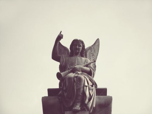 Angelas, Statula, Skulptūra, Figūra, Religija, Paminklas, Kapinės
