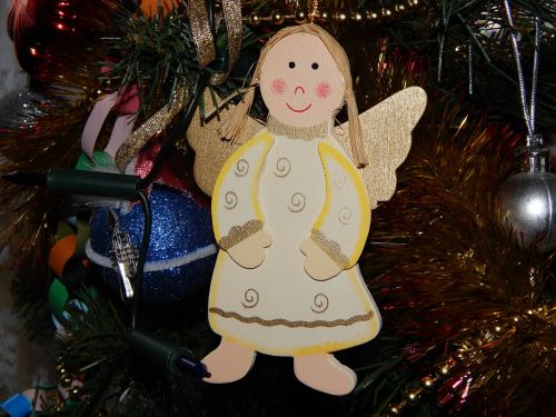 Angelas, Ornamentas, Atostogos, Kalėdos, Kalėdų Eglutė