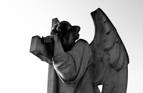 Angel,  Statula,  Mirtis,  Laidotuvės