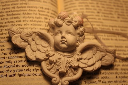 Angel,  Knyga,  Šventoji Biblija,  Vintage,  Graikų,  Figūra