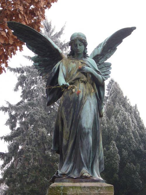 Angelas,  Kapinės,  Gedulas,  Skulptūra