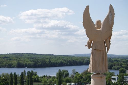 Angelas, Statula, Dangus, Skulptūra, Sparnas, Potsdamas, Nikolai Bažnyčia