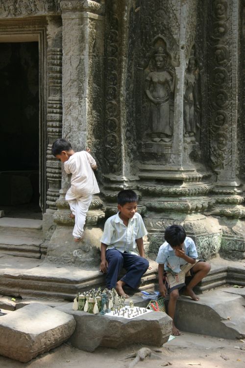 Angkor, Vaikai, Kambodža, Prekė, Asija