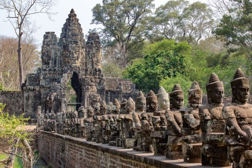 Angkor Tomas, Angkor Wat, Kambodža, Šventykla, Asija, Angkor, Šventyklos Kompleksas, Istoriškai, Akmens Reljefas, Sugadinti