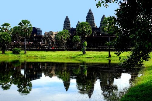 Angkor Wat, Šventyklos Kompleksas, Kambodža, Asija
