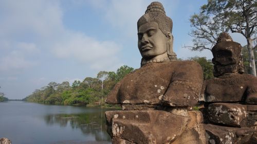 Angkor Wat, Kambodža, Buda