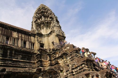 Angkor Wat Šventykla, Nuostabus, Septyni Stebuklai, Stebuklas, Senovės, Pasaulis, Šventykla, Kelionė, Senovinis, Senas, Filmas, Gražus, Angkor Wat, Siem Grižti, Kambodža, Asija, Architektūra, Khmer, Sugadinti, Budizmas, Akmuo, Religija, Turizmas, Unesco, Paveldas, Angkor, Turistinis