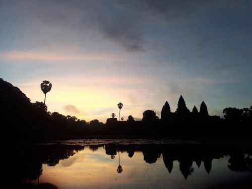 Angkorwat, Kambodža, Saulėtekis