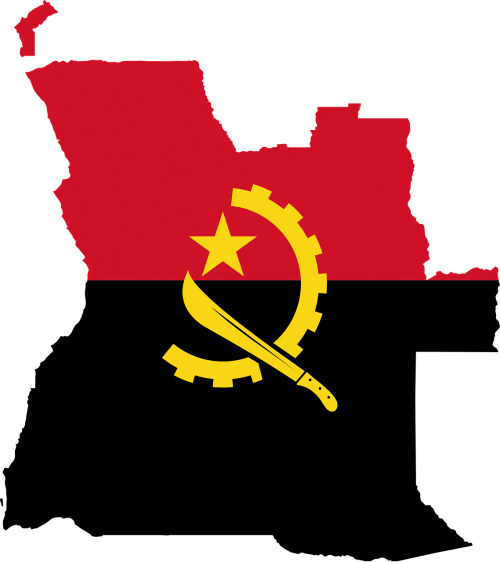 Angola, Vėliava, Žemėlapis, Geografija, Kontūrai, Afrika, Šalis, Tauta, Sienos, Svg, Figūra, Nemokama Vektorinė Grafika