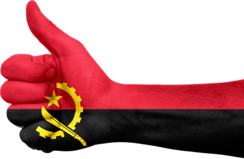 Angola, Vėliava, Ranka, Nacionalinis, Pirštai, Patriotinis, Nykščiai Aukštyn, Patriotizmas, Afrika