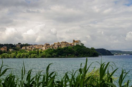 Anguillara, Ežeras Bracciano, Roma, Lazio, Italy, Kraštovaizdis, Istorinis Kaimas
