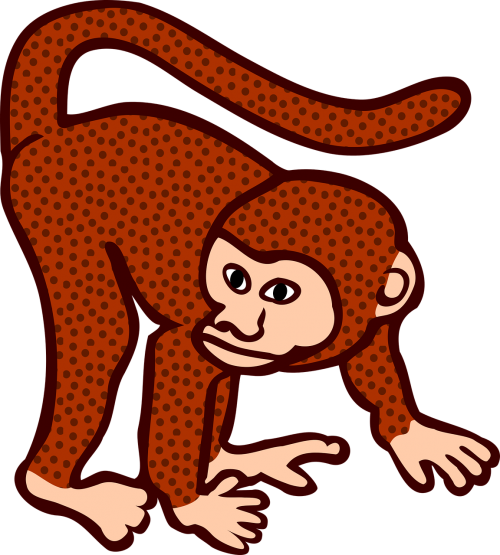 Gyvūnas, Beždžionė, Ed 225427, Nemokama Vektorinė Grafika