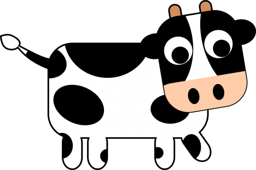 Gyvūnas, Animacinis Filmas, Karvė, Ūkis, Nemokama Vektorinė Grafika