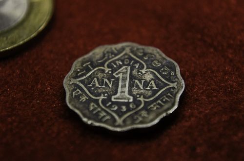 Anna, Moneta, Indija, Senovės, Senas, Valiuta, Pinigai