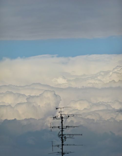 Antena, Debesys, Cloudscape, Dangus, Eteris, Spalvos, Antenos Sistema