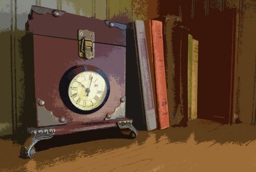 Senas,  Vintage,  Senovinis,  Laikrodis,  Laikrodžiai,  Knygos,  Antikvarinis Laikrodis