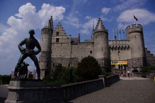 Antverpenas,  Antwerpen,  Belgija,  Europa,  Pilis,  Steen,  Lange & Nbsp,  Wapper,  Antverpeno Pilis Het Steen