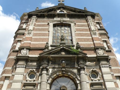 Antwerpen, Militarijos Ligoninė, Belgija, Fasadas, Pastatas, Eksterjeras, Istorinis, Architektūra