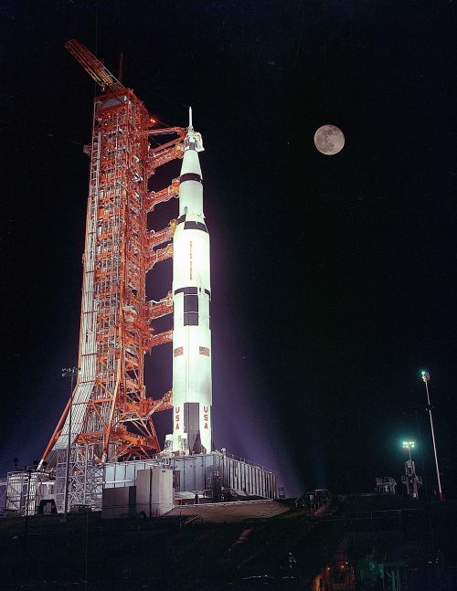 Apollo 17, Paleidimo Aikštelė, Išankstinis Paleidimas, Naktis, Pilnatis, Valdoma Misija, Mėnulis, Pakilimas, Astronautas, Tyrinėjimas, Skrydis, Raketa, Erdvė, Kosminis Laivas, Erdvėlaivis