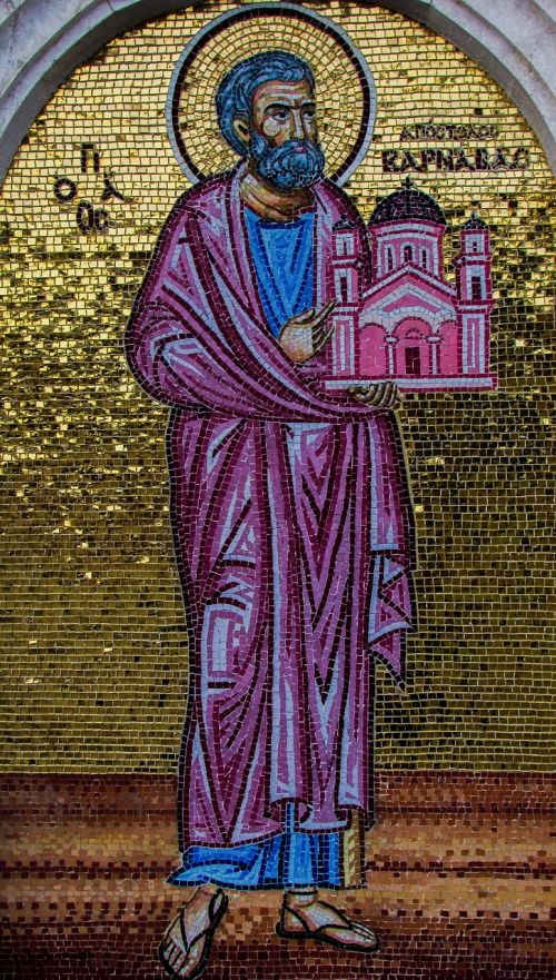 Apaštalo Varnavas, Saint, Kipro Bažnyčia, Steigėjas, Mozaika, Religija, Ayia Napa, Kipras