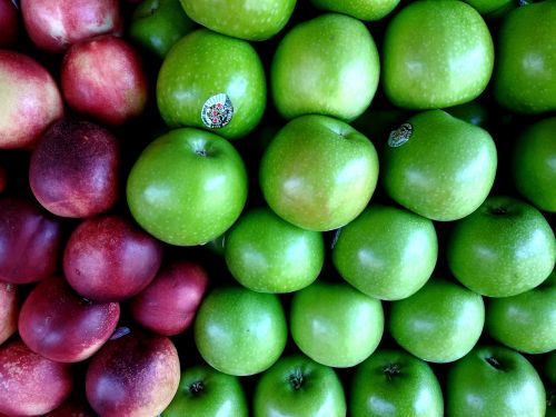 Obuolys, Obuolių Žalia, Žalias, Ratas, Violetinė, Vaisiai, Šviežias Vaisius