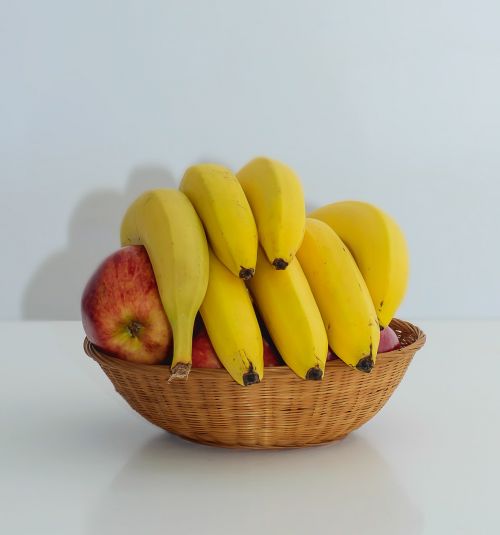 Obuoliai, Bananai, Vaisiai, Šviežias