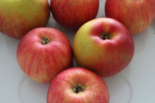 Obuoliai, Vaisiai, Vitaminai, Raudona, Gamta, Sveikas Maistas, Šviežias, Ekologiškas, Prinokę Obuoliai