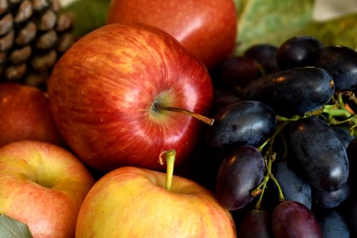 Obuoliai,  Vaisių,  Vynuogės,  Maisto,  Sveiki,  Ruduo,  Kristi,  Veganas,  Vegetarų,  Dieta