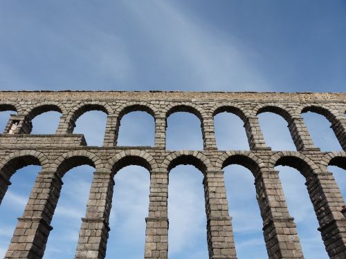Akvedukas Iš Segovia, Akvedukas, Ispanija, Architektūra, Arka, Akmuo, Paveldas, Orientyras, Istorinis, Tiltas, Paminklas