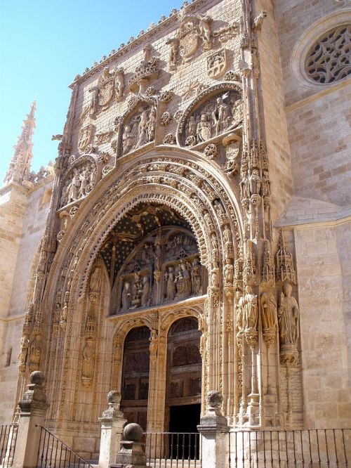 Aranda De Duero,  Santa Maria,  Bažnyčia,  Portalas,  Religinis,  Pastatas,  Įėjimas,  Durys