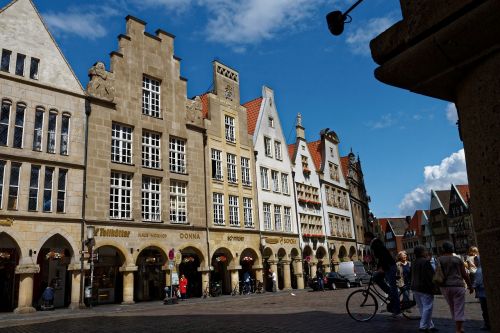 Arcade, Münsteris, Architektūra, Pastatas, Senamiestis, Arkos, Miestas, Architektūrinis Stilius, Fasadas