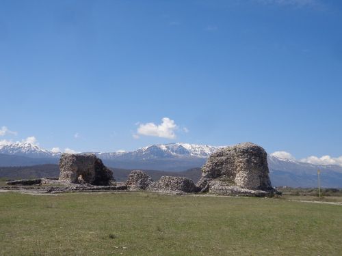 Archeologinis Saitas, Laquila, Abruzzo, Italy, Abruzzo Nacionalinis Parkas, Paminklas, Miestas