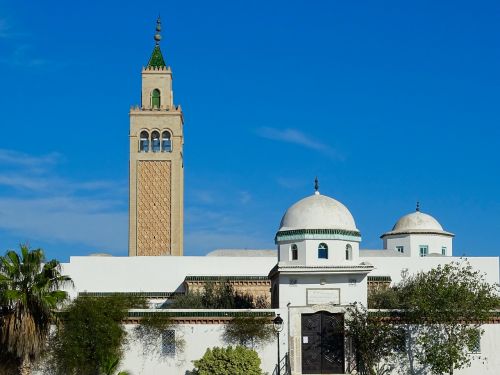 Architektūra, Kupolas, Minaretas, Mečetė, Tunisas, Tunisas, La Marsa