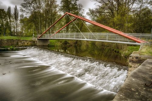 Architektūra, Tiltas, Upė, Vanduo