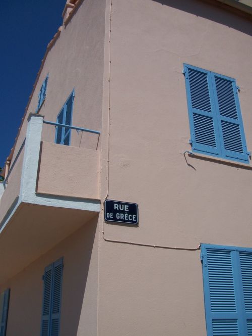 Architektūra, Korsika, France, Pastatas, Mėlynas Langas, Fasadas