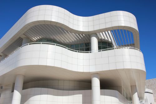 Architektūra, Getty Centras, L, A, Baltas Pastatas, Futuristinis, Meno Muziejus, Los Andželas, Kalifornija