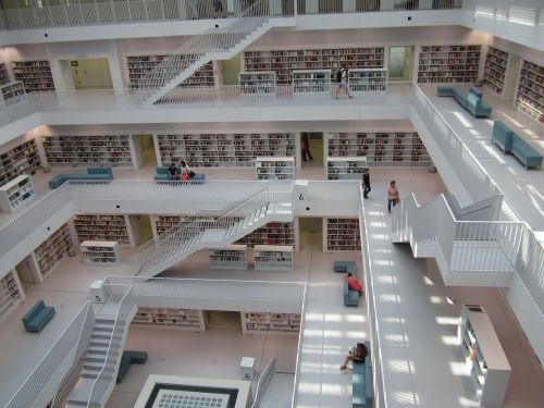 Architektūra, Miesto Biblioteka, Štutgartas, Biblioteka, Knygos, Žinoti