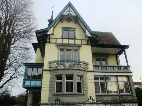Architektūra, Namai, Art Nouveau, Pastatas, Istoriškai, Amriswil, Šveicarija