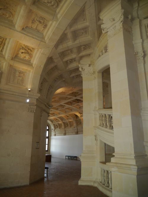 Architektūra, Karališkoji Pilis, Chambord, François 1Er, Istorija, Laiptinė