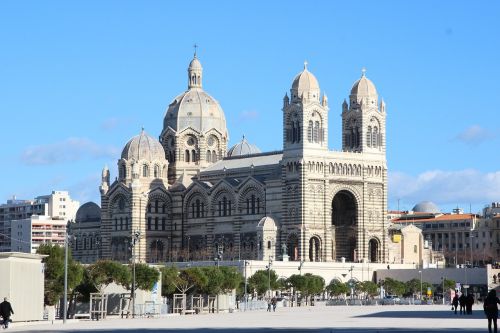 Architektūra, Kelionė, Didelis Miestas, Pastatas, Religija, Katedra, Marseille, France, Provence, Bazilika, Kupolas