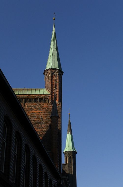 Architektūra, Pastatas, Senas, Bokštai, Architektūrinis Stilius, Fasadas, Gotika, Istoriškai, Lübeck