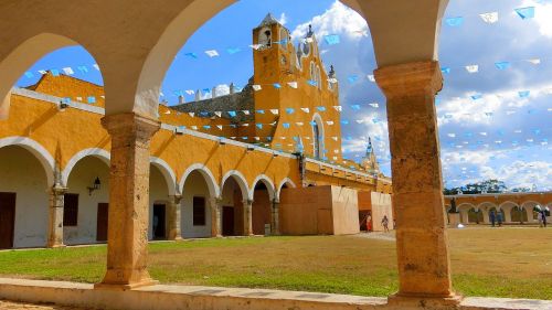 Architektūra, Kelionė, Vienuolynas, Izamal, Yukatanas, Meksika